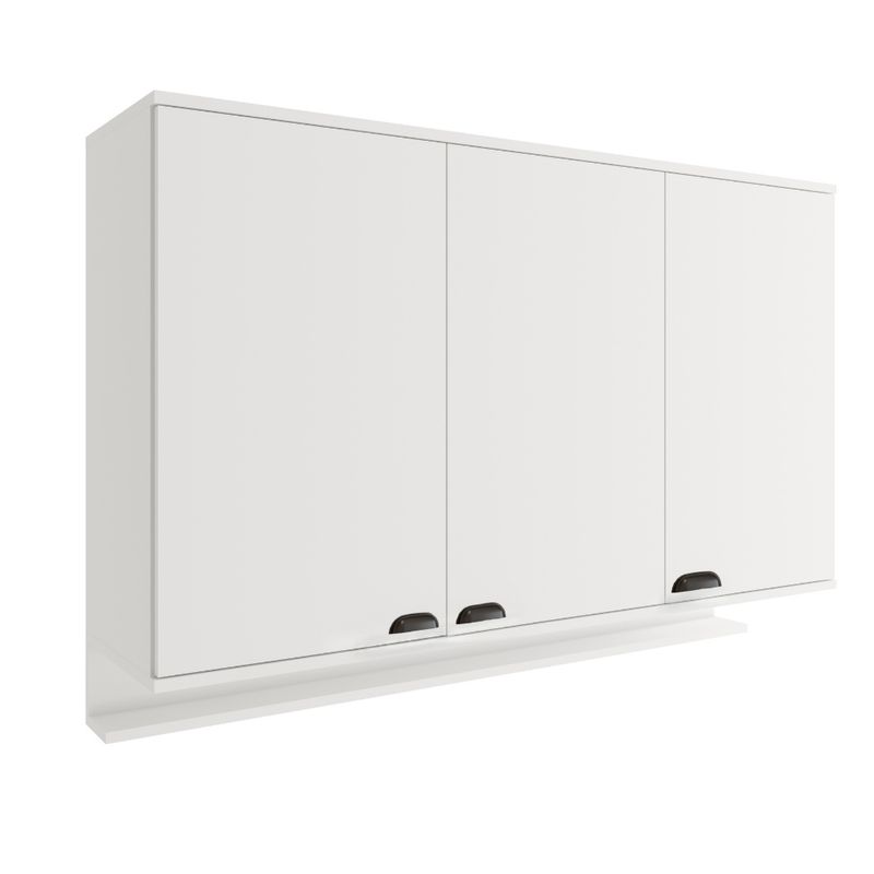 Armario-Aereo-de-Cozinha-1200mm-3-Portas-c--Porta-Temperos-Lotus-Carraro-Branco