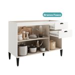 Balcao-de-Cozinha-1200mm-2-Portas-3-Gavetas-Sem-Tampo-Lotus-Carraro-Branco