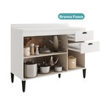 Balcao-de-Cozinha-1200mm-2-Portas-3-Gavetas-Com-Tampo-Lotus-Carraro-Branco