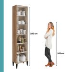 Paneleiro-3-Portas-5-Prateleiras-Lotus-Carraro-Freijo-com-Off-White