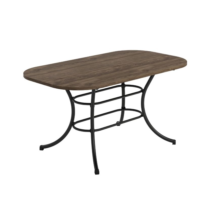 Mesa-de-Jantar-6-Lugares-Retangular-160m-1547-Carraro-Legno-com-Preto-