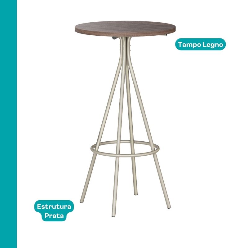 Mesa-Alta-Bistro-2-Lugares-Redonda-59cm-1575-Carraro-Legno-Prata