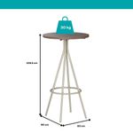 Mesa-Alta-Bistro-2-Lugares-Redonda-59cm-1575-Carraro-Legno-Prata