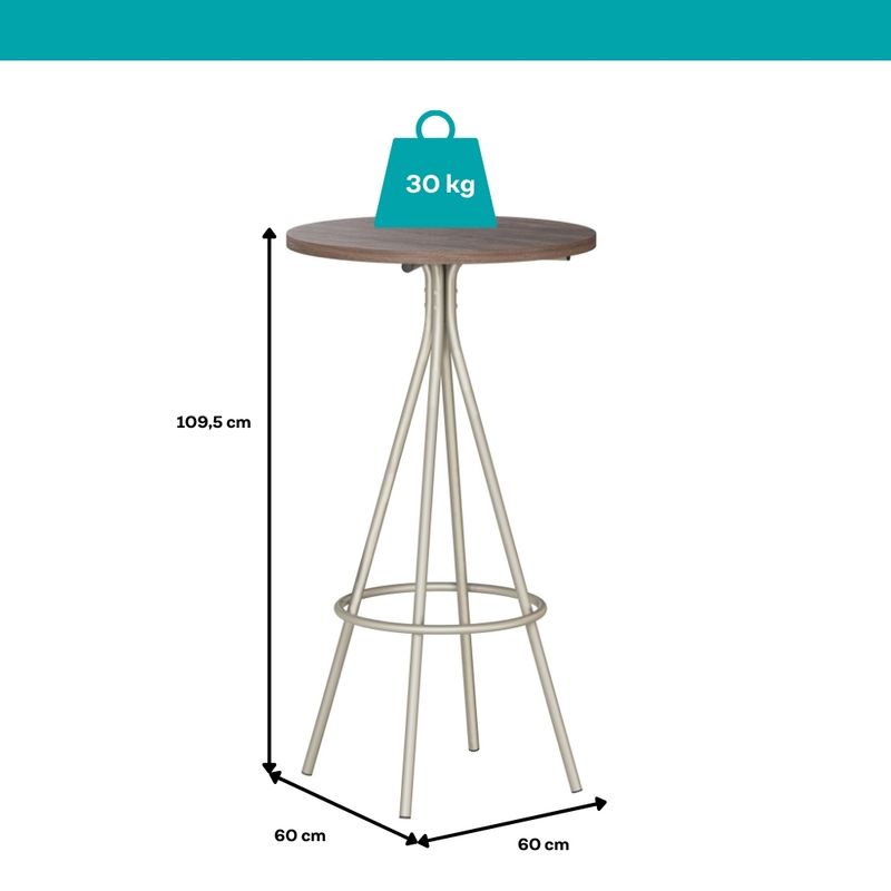 Mesa-Alta-Bistro-2-Lugares-Redonda-59cm-1575-Carraro-Legno-Prata