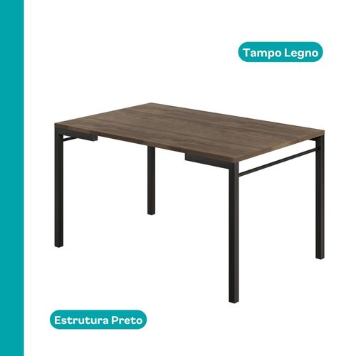 Conjunto Sala de Jantar 6 Cadeiras Pequim Carraro Legno