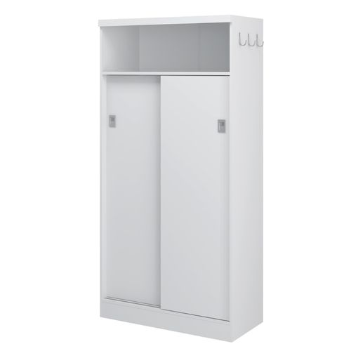 Armário Utilitário Multiuso 2 Portas Carraro Branco