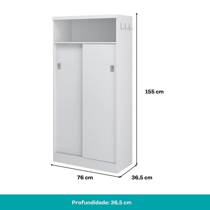 Armario-Utilitario-Multiuso-2-Portas-Carraro-Branco