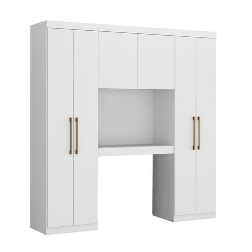 Guarda Roupa Casal 6 Portas Porto Carraro Branco