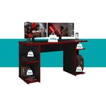 Mesa-Gamer-Escrivaninha-para-Computador-1147-Carraro-Preto-com-Vermelho