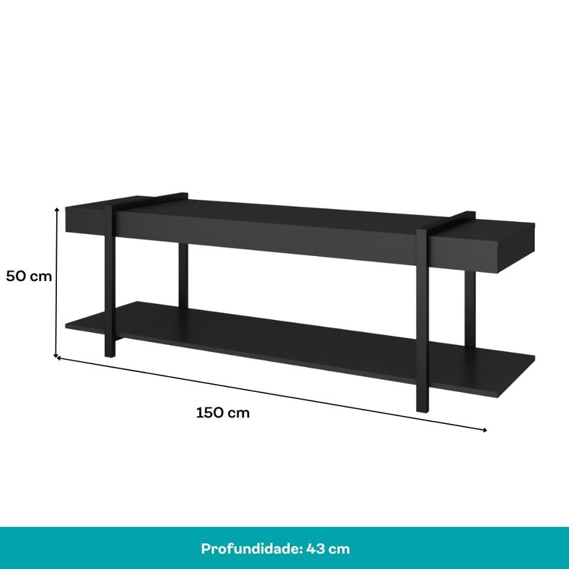 Rack-para-TV-ate-60-Polegadas-1290-Carraro-Preto