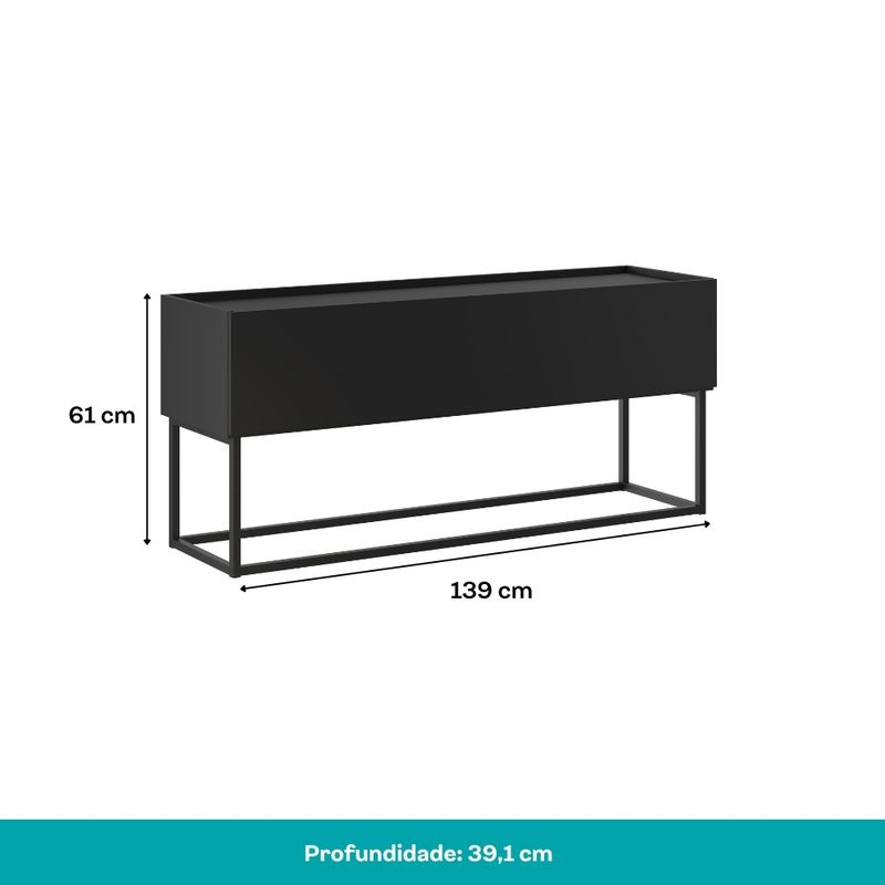 Rack-para-TV-ate-50-Polegadas-1341-Carraro-Preto