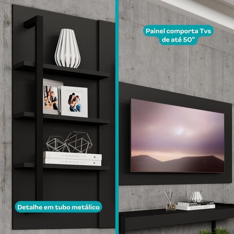 Rack-com-Painel-TV-50--Ohio-Carraro-Preto