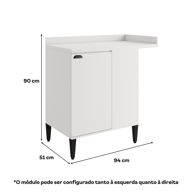 Balcao-de-Cozinha-Canto-1-Porta-Com-Tampo-Lotus-Carraro-Branco