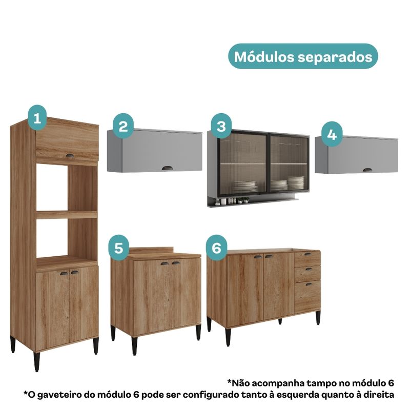 Armario-de-Cozinha-Completa-c--Balcao-Lotus-Wave-Carraro-Freijo-com-Cinza-Titanio