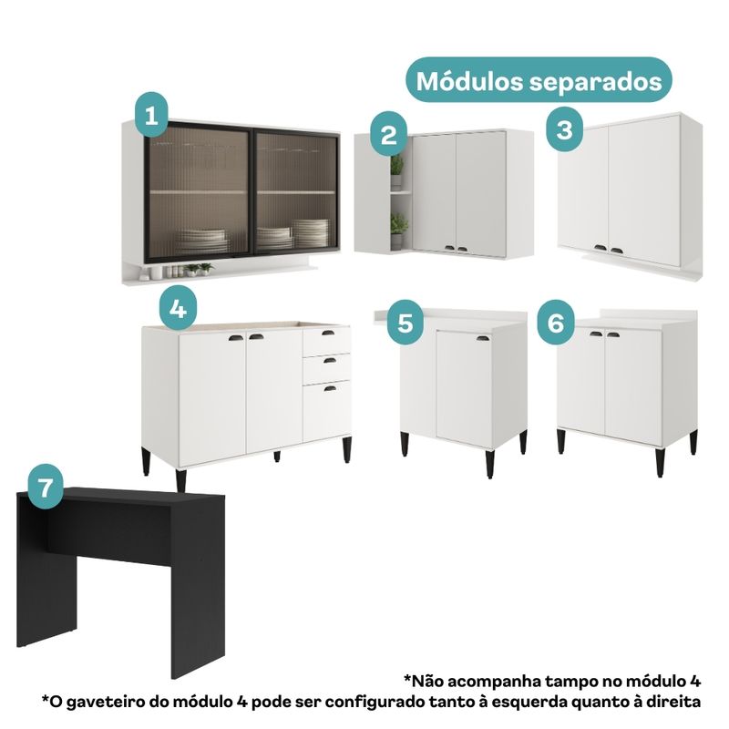 Armario-de-Cozinha-Completa-c--Balcao-Lotus-Hub-Carraro-Branco-com-Preto-Touch