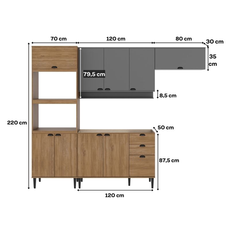 Armario-de-Cozinha-Completa-c--Balcao-Lotus-Edge-Carraro-Freijo-com-Cinza-Titanio