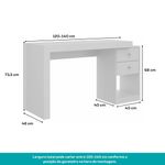 Mesa-Escrivaninha-140-cm-com-2-Gavetas-Spark-Carraro-Branco