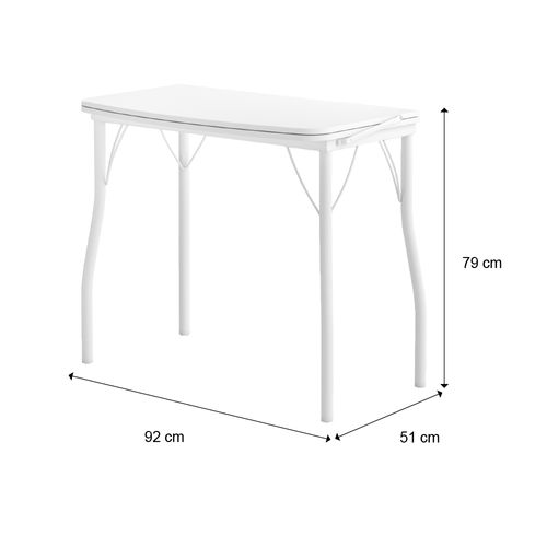 Conjunto Mesa Extensível com 4 Banquetas Carraro Branco