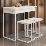 Conjunto-Sala-de-Jantar-com-Mesa-Dobravel---2-Banquetas-1591-Carraro-Branco