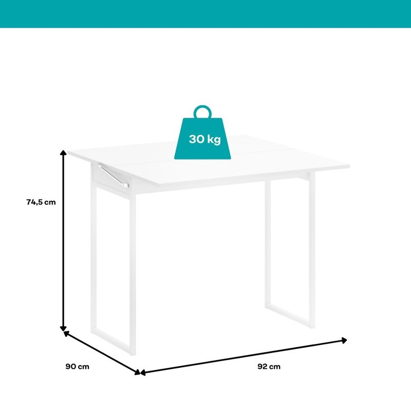 Conjunto-Sala-de-Jantar-com-Mesa-Dobravel---2-Banquetas-1591-Carraro-Branco