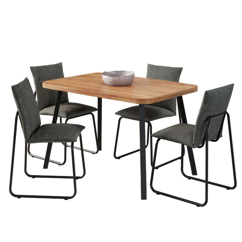 Conjunto-Sala-de-Jantar-4-Cadeiras-Monte-Carlo-Carraro-Nogal-e-Preto