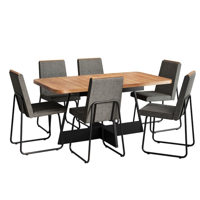 Conjunto-Sala-de-Jantar-6-Cadeiras-Arezzo-Carraro-Nogal-e-Preto
