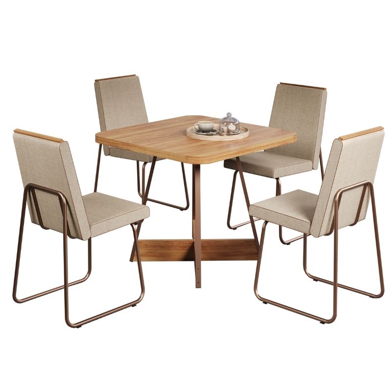 Conjunto-Sala-de-Jantar-4-Cadeiras-Belluno-Carraro-Nogal-e-Rose
