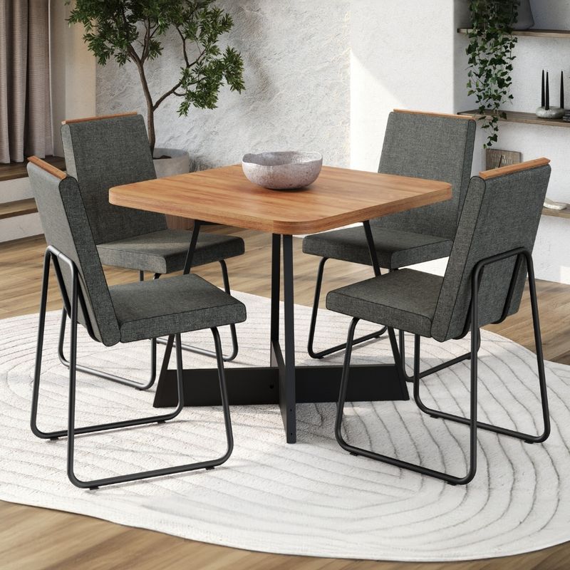 Conjunto-Sala-de-Jantar-4-Cadeiras-Belluno-Carraro-Nogal-e-Preto