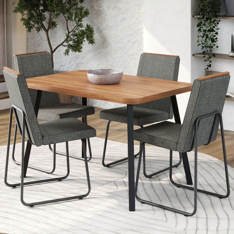 Conjunto-Sala-de-Jantar-4-Cadeiras-Treviso-Carraro-Nogal-e-Preto
