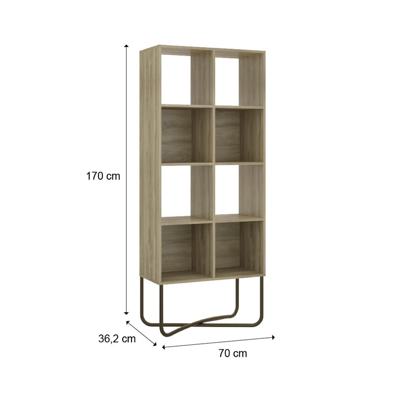 Estante-Livreiro-Multiuso-com-8-Nichos-1278-Carraro-Noce