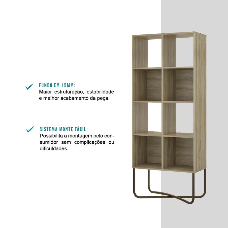 Estante-Livreiro-Multiuso-com-8-Nichos-1278-Carraro-Noce