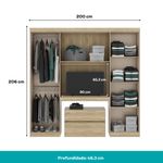 Guarda-Roupa-Casal-6-Portas-c--Gaveteiro-Porto-Carraro-Noce