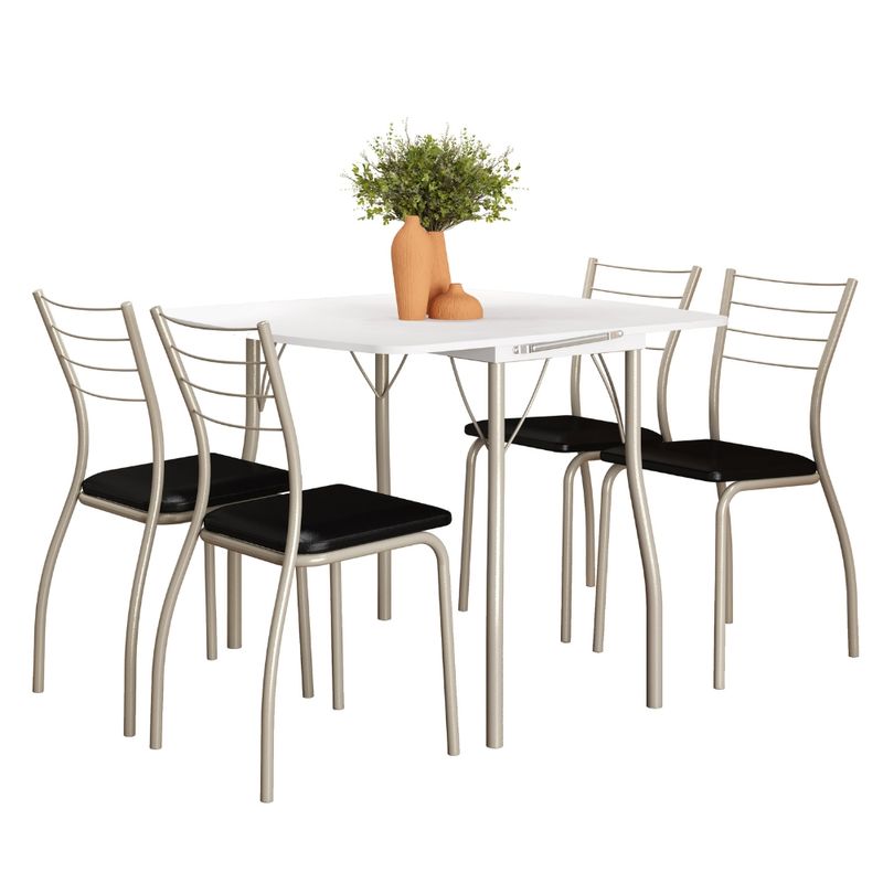 Conjunto-Sala-de-Jantar-4-Cadeiras-Tallim-Carraro-Prata