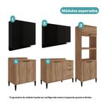 Armario-de-Cozinha-Completa-c--Tampo-Lotus-Star-Carraro-Freijo-Preto-Touch