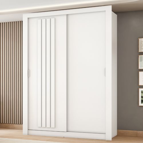 Guarda Roupa Solteiro 2 Portas Darvi Carraro Branco