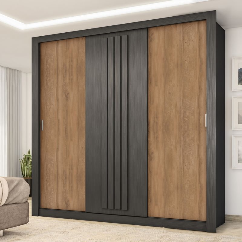 1183-Guarda_Roupa_Casal_3_Portas_Doha_Carraro_Preto_Touch_com_Freijo_01.jpg