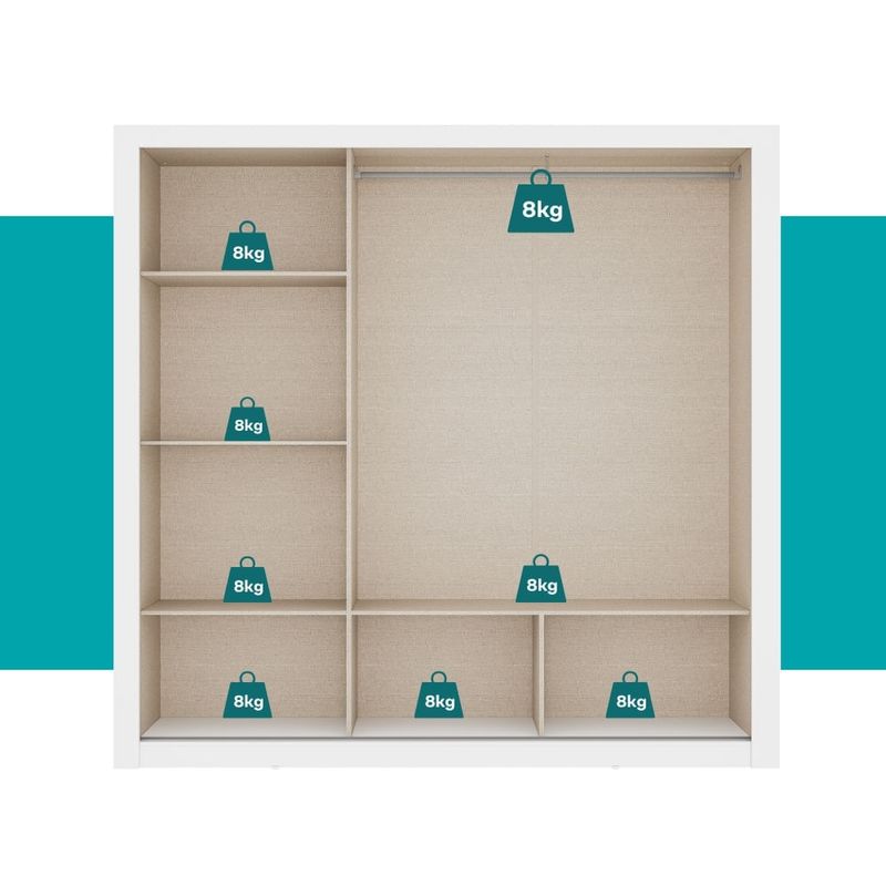 Guarda-Roupa-Casal-3-Portas-Doha-Carraro-Branco