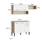 Armario-de-Cozinha-Compacta-Arizona-Tiny-Carraro-Carvalho-com-Branco