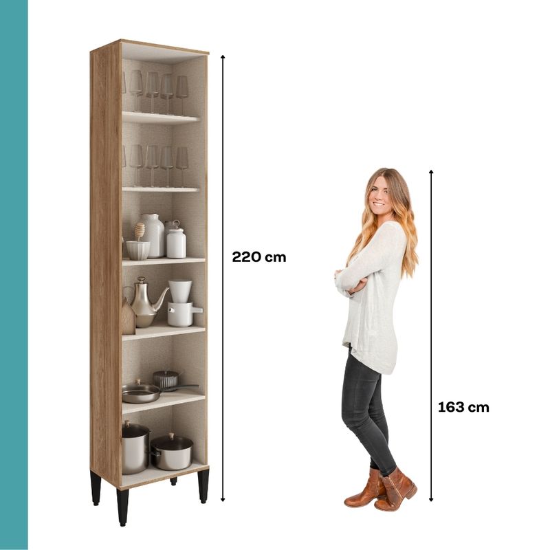 Paneleiro_1_Porta_1_Porta_de_Vidro_5_Prateleiras_Miami_Freijo_com_Off_White_04