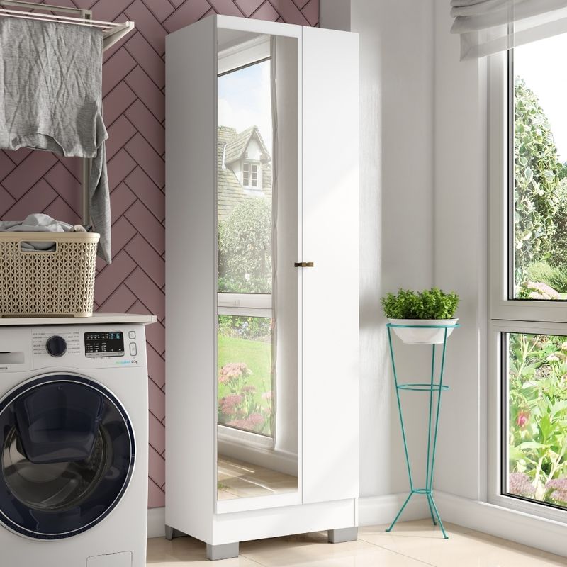 Armario-Multiuso-Lavanderia-Cozinha-2-Portas-com-Espelho-547-Carraro-Branco-01