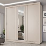 Roupeiro-Doha-3-portas-com-2-gavetas-1-Espelho-Central-Off-White-com-Linho-01