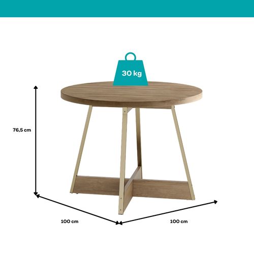 Conjunto Sala de Jantar 4 Cadeiras Belgravia Carraro Carvalho Dourado