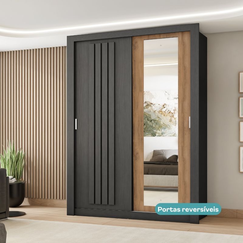 1182-Guarda-Roupa-Solteiro-com-Espelho-2-Portas-de-Correr-Nero-Carraro-Branco-c-Noce-09