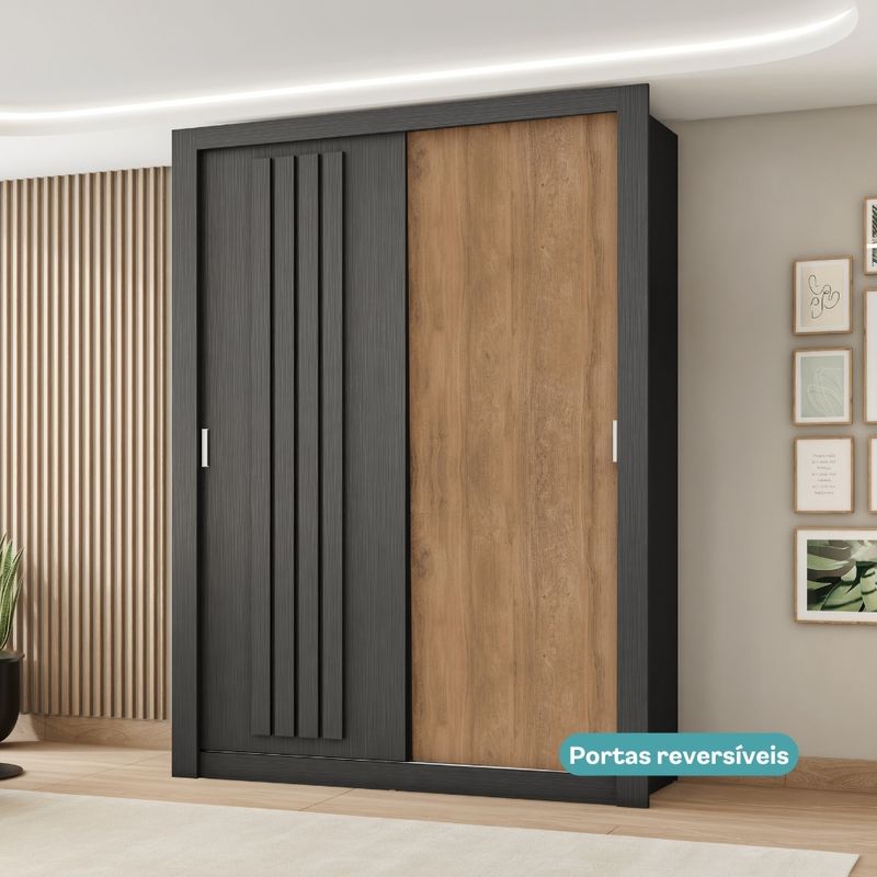 1182-Guarda-Roupa-Solteiro-2-Portas-Darvi-1-Gaveteiro-Carraro-Preto-Touch_09
