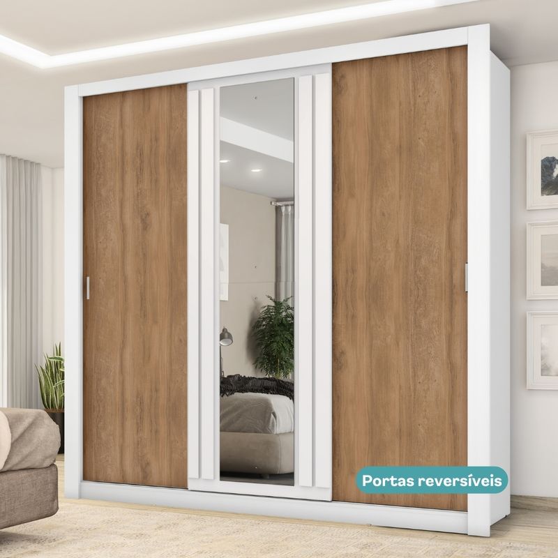 1183-Guarda-Roupa-Casal-3-Portas-Doha-2-Gaveteiros-e-Espelho-Central-Carraro-Branco_09