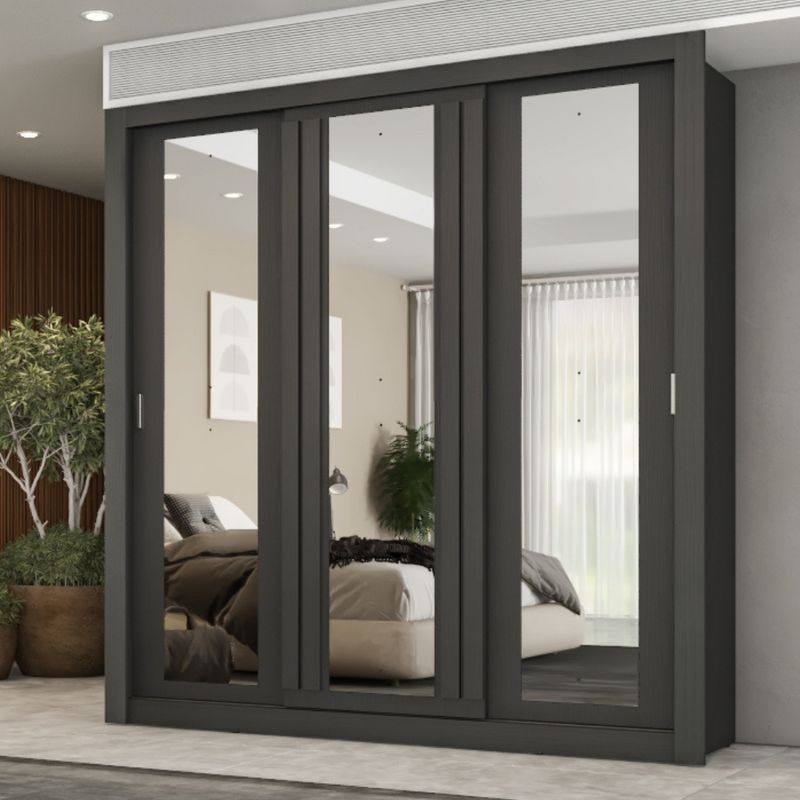1183-Guarda-Roupa-Casal-3-Portas-Doha-1-Gaveteiro-3-Espelhos-Carraro-Preto-Touch_01