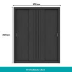 1183-Guarda_Roupa_Casal_3_Portas_1_Gaveteiro_Doha_Carraro_Preto_Touch_04