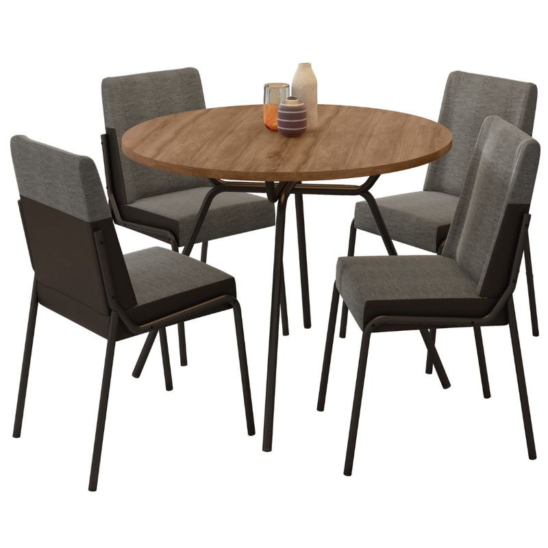 Conjunto-Sala-de-Jantar-4-Cadeiras-Verona-Carraro-Freijo-Grafite-Preto-01ML
