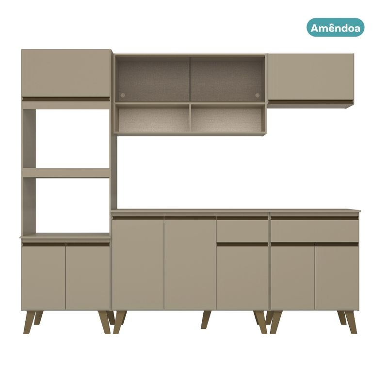 Armario-de-Cozinha-Completa-c-Balcao-Atlanta-Prime-Carraro-Preto-Touch -2-