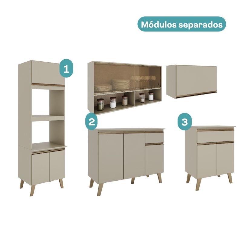 Armario-de-Cozinha-Completa-c-Balcao-Atlanta-Prime-Carraro-Preto-Touch -3-